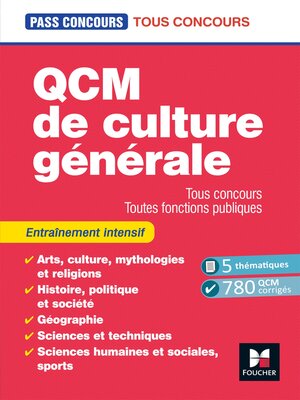 cover image of QCM de culture générale